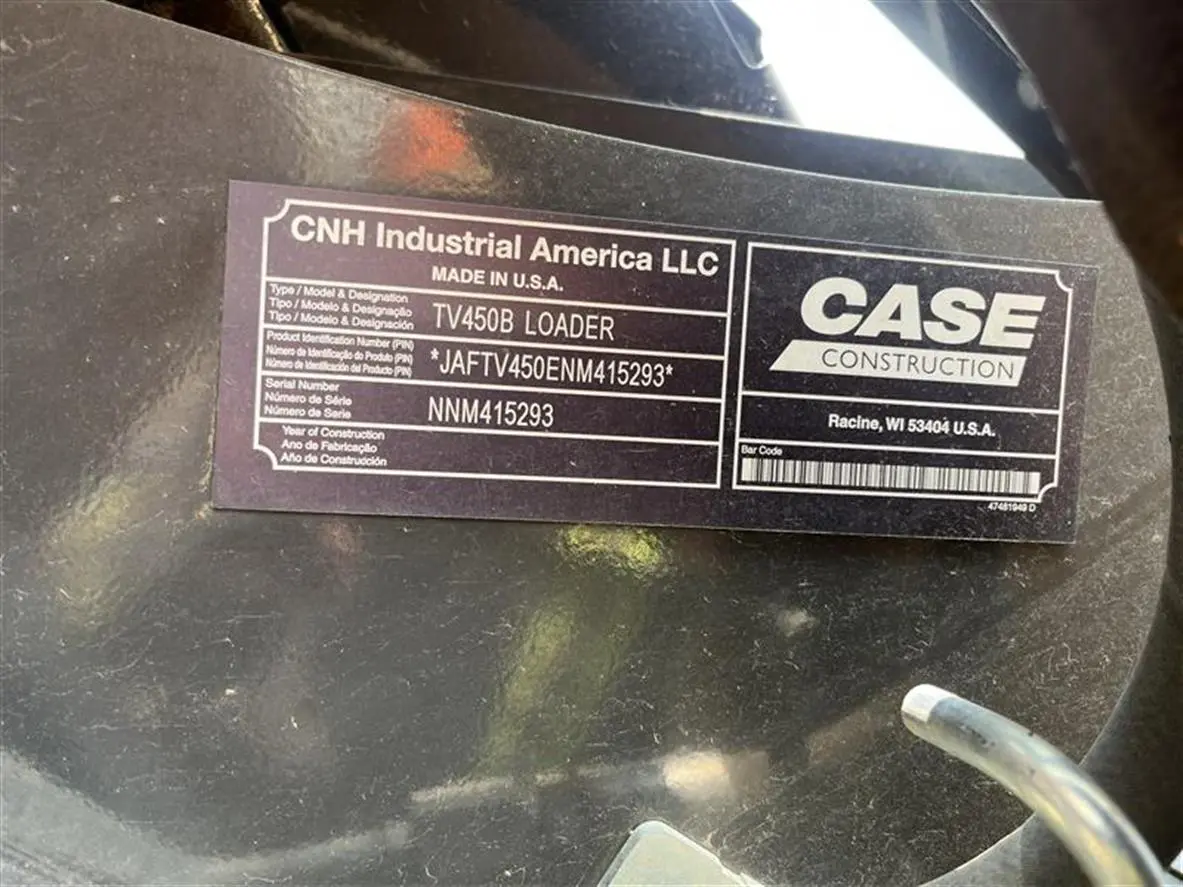 2022 CASE TV450B 5210 image