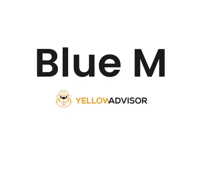 Blue M logo