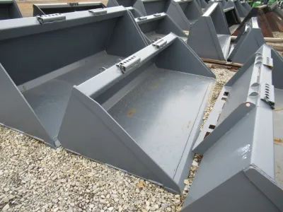 Gray 72" low profile bucket image 1