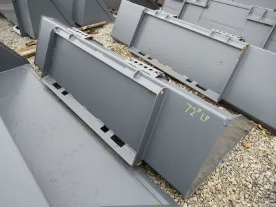 Gray 72" low profile bucket image 2