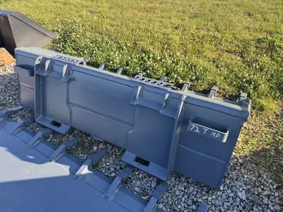 Gray 72" skid loader tooth bucket image 2