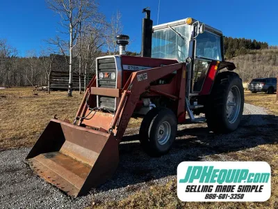 1978 Massey Ferguson 2705 Tractor with MF246 Loader & 6 ft Bucket #11401 BP image 1