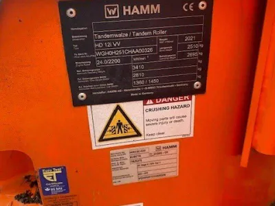 2021 Hamm HD12I VV image 1