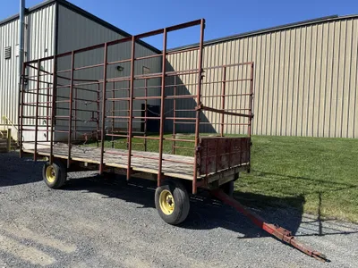 Bale King 8x18 hay rack wagon image 1