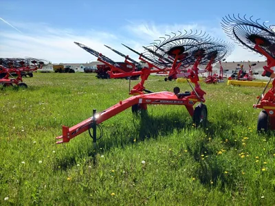 Kuhn 12 wheel rake image 1