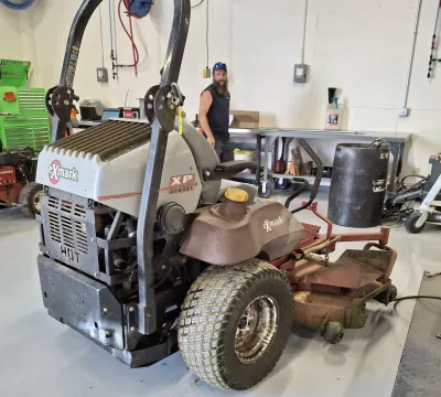 Exmark Lazer 72" diesel zero turn mower image 2