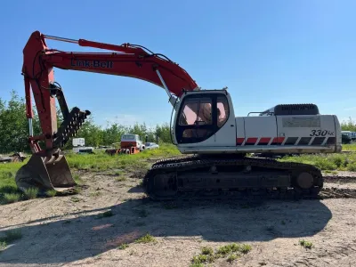 2008 LINKBELT 330 LX Excavator with Genesis LXP 300 Pulverizer AND Shear #8736 DP image 2