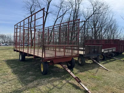 Bale King 8x18 hay rack wagon image 1