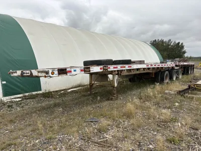 1988 Magnum Super B Lead and Pup Flat Deck Trailer #11426 AS image 2