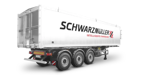 3-axle large-scale aluminium hollow profile tipper semitrailer