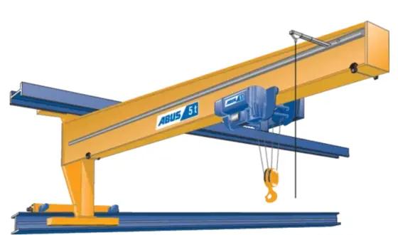 Single girder wall travelling crane