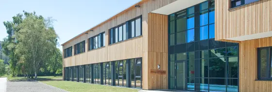 Holzhybridbauweise (Wood Hybrid Construction)