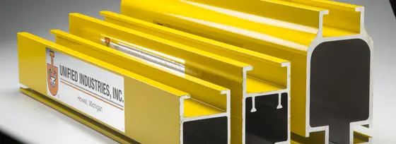 Unified Industries Enclosed Track Rail (ETA) Workstation Crane Systems
